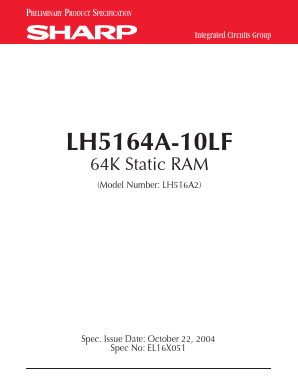 LH5164A-10LF Datasheet PDF Sharp Electronics