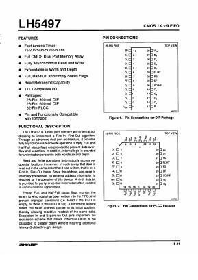 LH5497D-80 Datasheet PDF Sharp Electronics