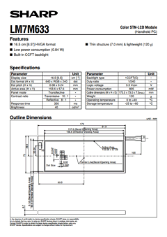 LM7M633 Datasheet PDF Sharp Electronics