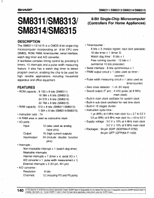 SM8311 Datasheet PDF Sharp Electronics