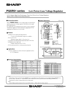 PQ5RS1A Datasheet PDF Sharp Electronics