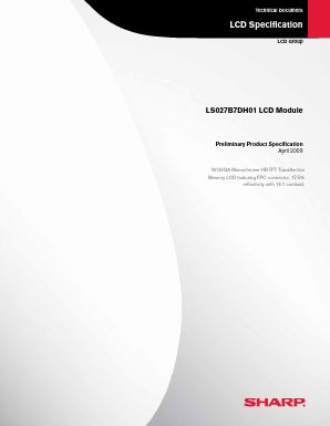 LS027B7DH01 Datasheet PDF Sharp Electronics