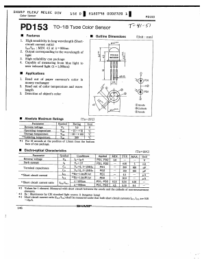 PD153 Datasheet PDF Sharp Electronics