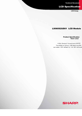 LS060S2UD01 Datasheet PDF Sharp Electronics