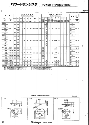 2SC1469A Datasheet PDF Shindengen
