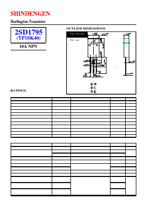 D1795 Datasheet PDF Shindengen
