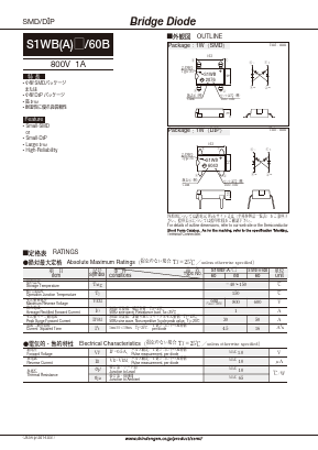 S1WB(A)60B Datasheet PDF Shindengen