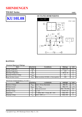 KU10L08-5063 Datasheet PDF Shindengen