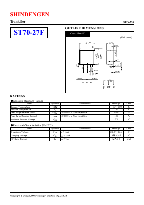 ST70-27F Datasheet PDF Shindengen