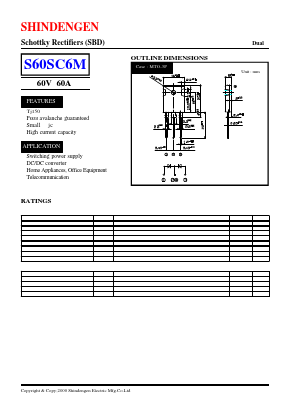 S60SC6M Datasheet PDF Shindengen