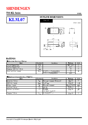 KL3L07 Datasheet PDF Shindengen