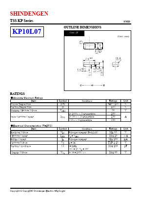 KP10L07 Datasheet PDF Shindengen