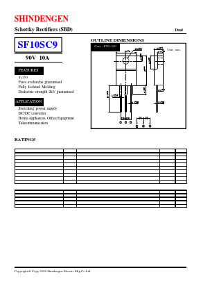 SF10SC9 Datasheet PDF Shindengen