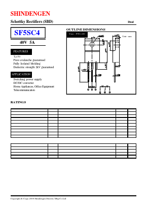 SF5SC4 Datasheet PDF Shindengen