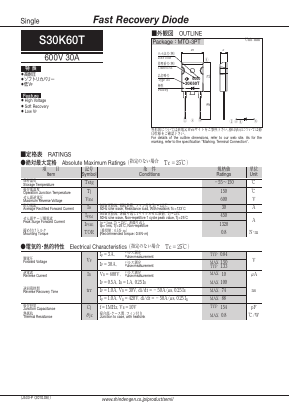 S30K60T Datasheet PDF Shindengen