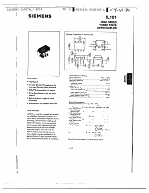 IL101 Datasheet PDF Siemens AG