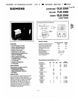 YLB2400 Datasheet PDF Siemens AG