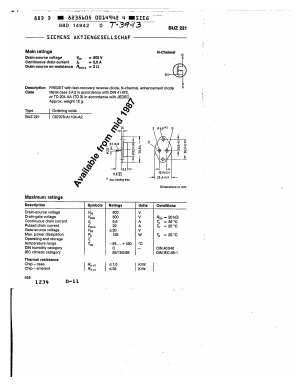 C67078-A1104-A2 Datasheet PDF Siemens AG
