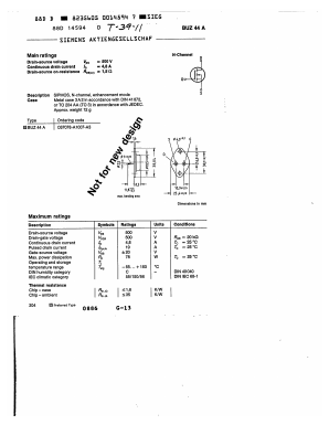 C67078-A1007-A3 Datasheet PDF Siemens AG