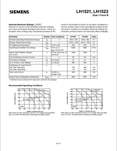 LH1512 Datasheet PDF Siemens AG