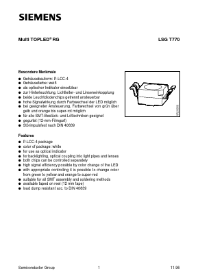 LSGT770-J Datasheet PDF Siemens AG