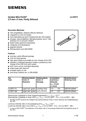 LUB371-GK Datasheet PDF Siemens AG