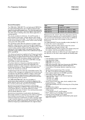 PMB2306-T Datasheet PDF Siemens AG