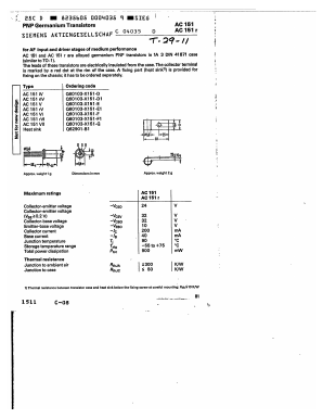 AC151RIV Datasheet PDF Siemens AG