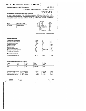 AF280S Datasheet PDF Siemens AG