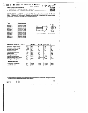 BC178C Datasheet PDF Siemens AG