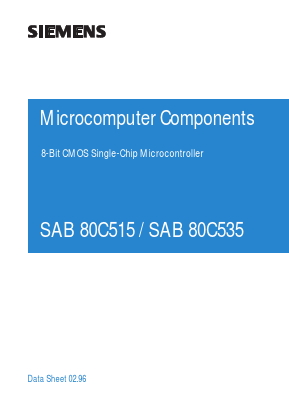 SAB80C515-N Datasheet PDF Siemens AG