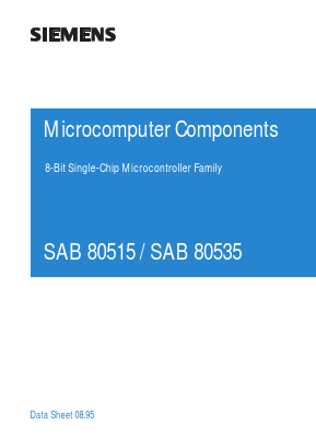 SAB80515-N-T40 Datasheet PDF Siemens AG