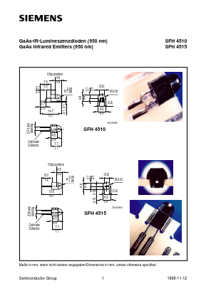 SFH4515 Datasheet PDF Siemens AG
