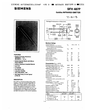 SFH487P-2 Datasheet PDF Siemens AG