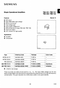 TBA221BS1 Datasheet PDF Siemens AG