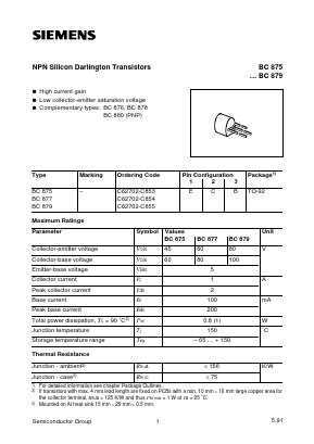 C62702-C853 Datasheet PDF Siemens AG