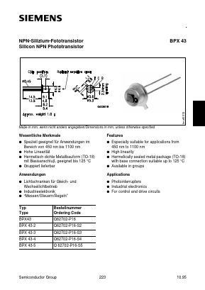 BPX43-2 Datasheet PDF Siemens AG