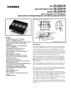 DLR2416 Datasheet PDF Siemens AG