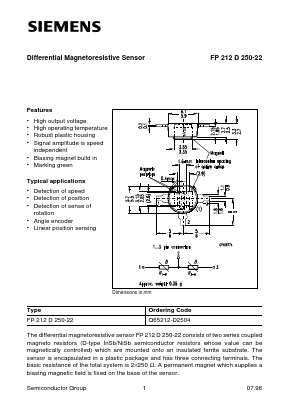 FP212D250-22 Datasheet PDF Siemens AG