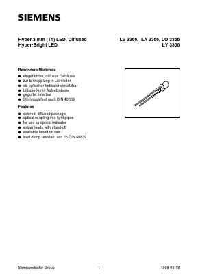 Q62703-Q3173 Datasheet PDF Siemens AG