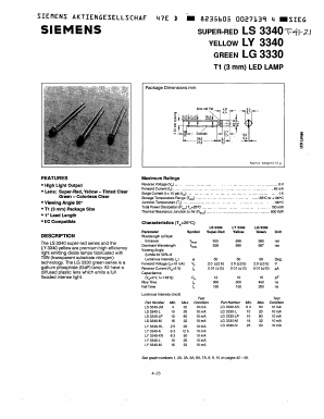 LY3340-KN Datasheet PDF Siemens AG