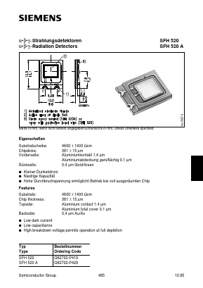 SFH520A Datasheet PDF Siemens AG