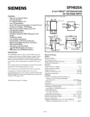 SFH620A Datasheet PDF Siemens AG