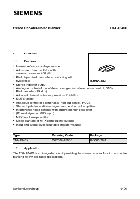 Q67000-A5058 Datasheet PDF Siemens AG