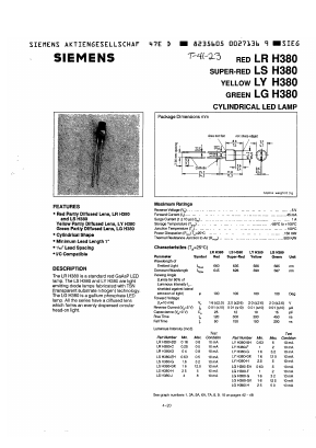 LSH380-G Datasheet PDF Siemens AG