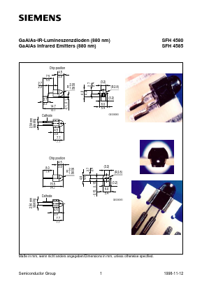 SFH4580 Datasheet PDF Siemens AG