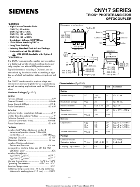CNY17-3 Datasheet PDF Siemens AG