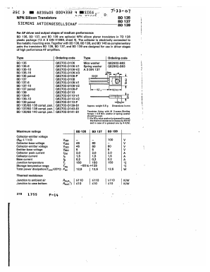 A3DIN137 Datasheet PDF Siemens AG