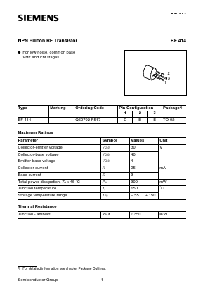Q62702-F517 Datasheet PDF Siemens AG