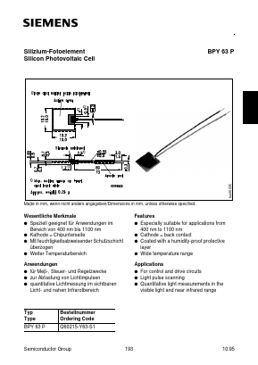 Q60215-Y63-S1 Datasheet PDF Siemens AG